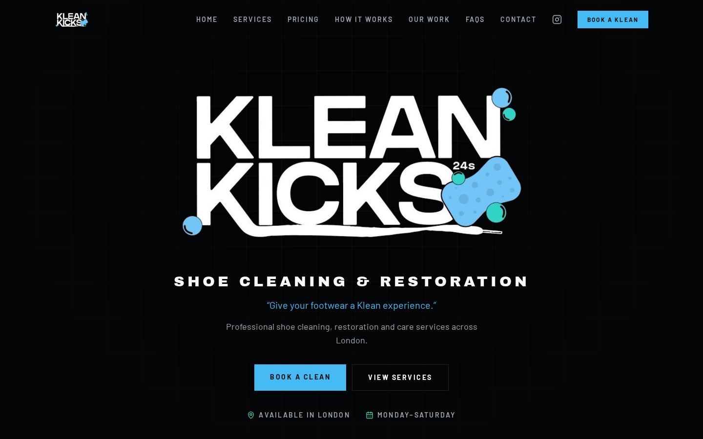 Kleankicks24s website